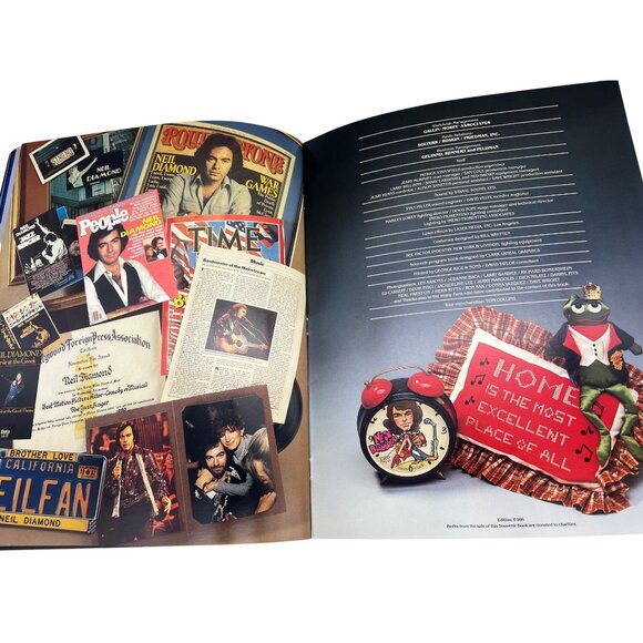 Neil Diamond 1986 Concert Tour Program Booklet Souvenir 13.5" x 10.75" Vintage - Picture 9 of 9